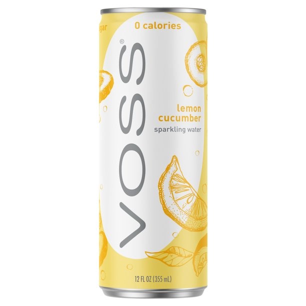 slide 1 of 1, Voss Lemon Cucumber Sparkling Water Can, 12 oz