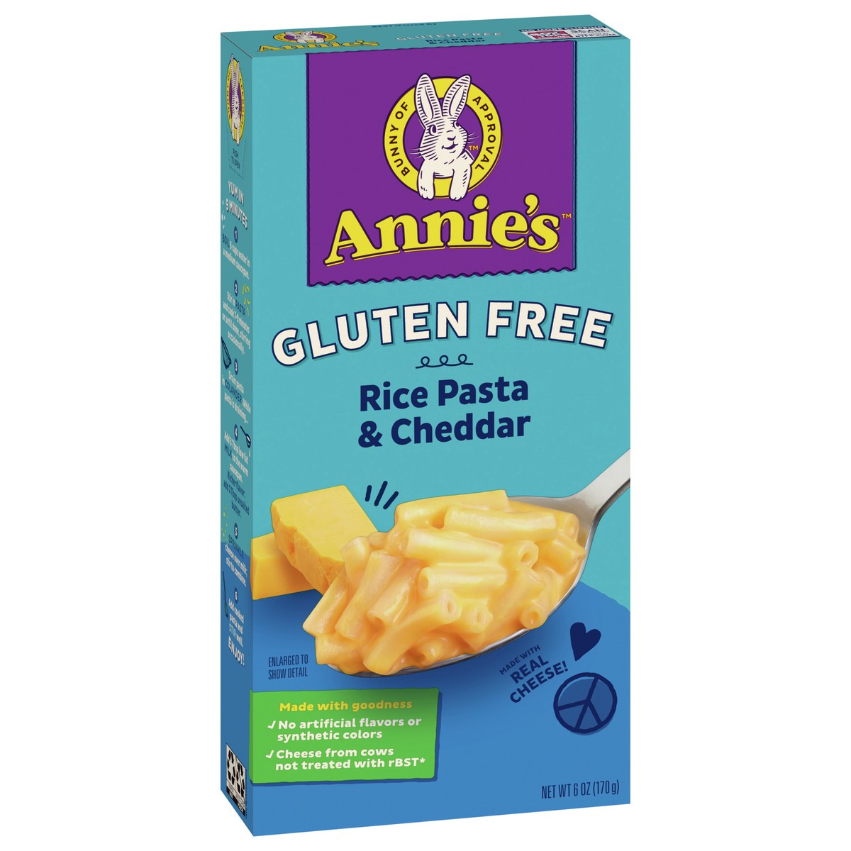 slide 9 of 9, Annie's Gluten Free Macaroni and Cheese, Rice Pasta and Cheddar, 6 oz, 6 oz