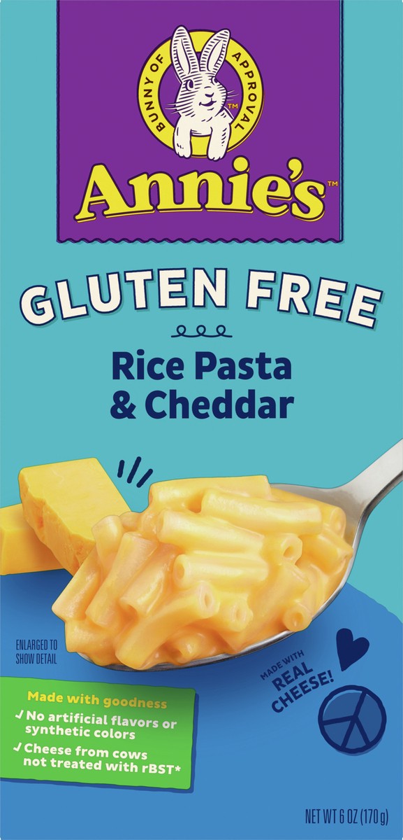 slide 5 of 9, Annie's Gluten Free Macaroni and Cheese, Rice Pasta and Cheddar, 6 oz, 6 oz