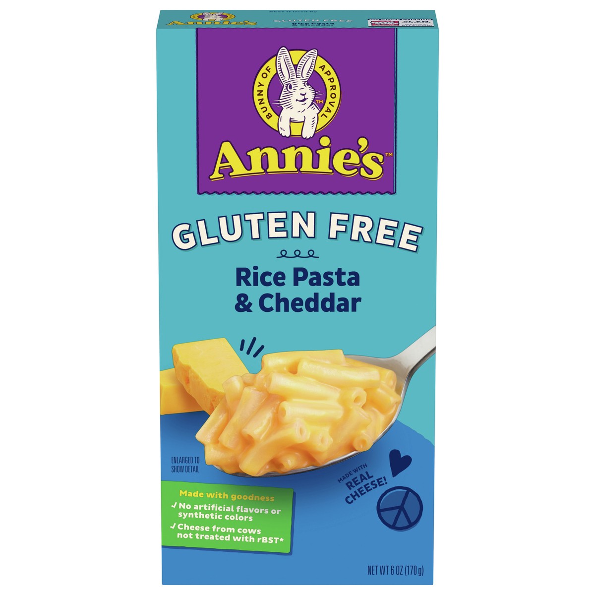 slide 1 of 9, Annie's Gluten Free Macaroni and Cheese, Rice Pasta and Cheddar, 6 oz, 6 oz