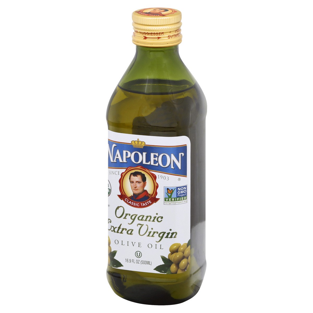 slide 4 of 12, Napoleon Organic Extra Virgin Olive Oil 16.9 oz, 16.9 fl oz