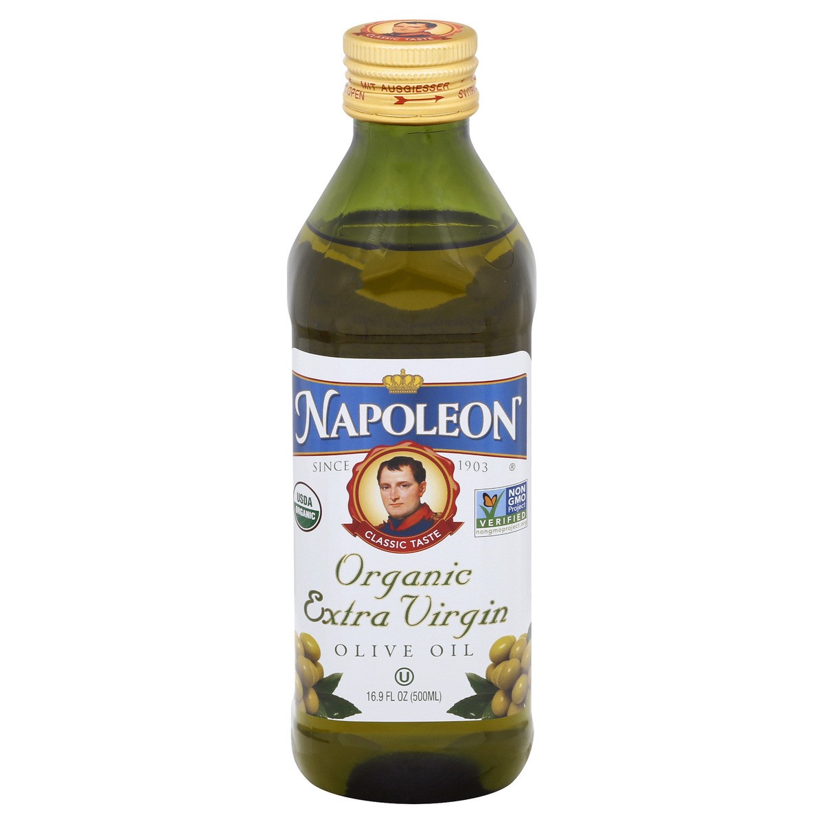 slide 7 of 12, Napoleon Organic Extra Virgin Olive Oil 16.9 oz, 16.9 fl oz