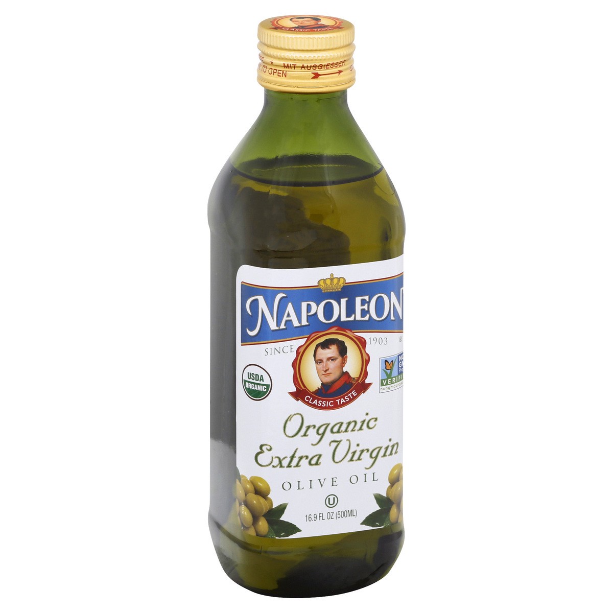 slide 10 of 12, Napoleon Organic Extra Virgin Olive Oil 16.9 oz, 16.9 fl oz