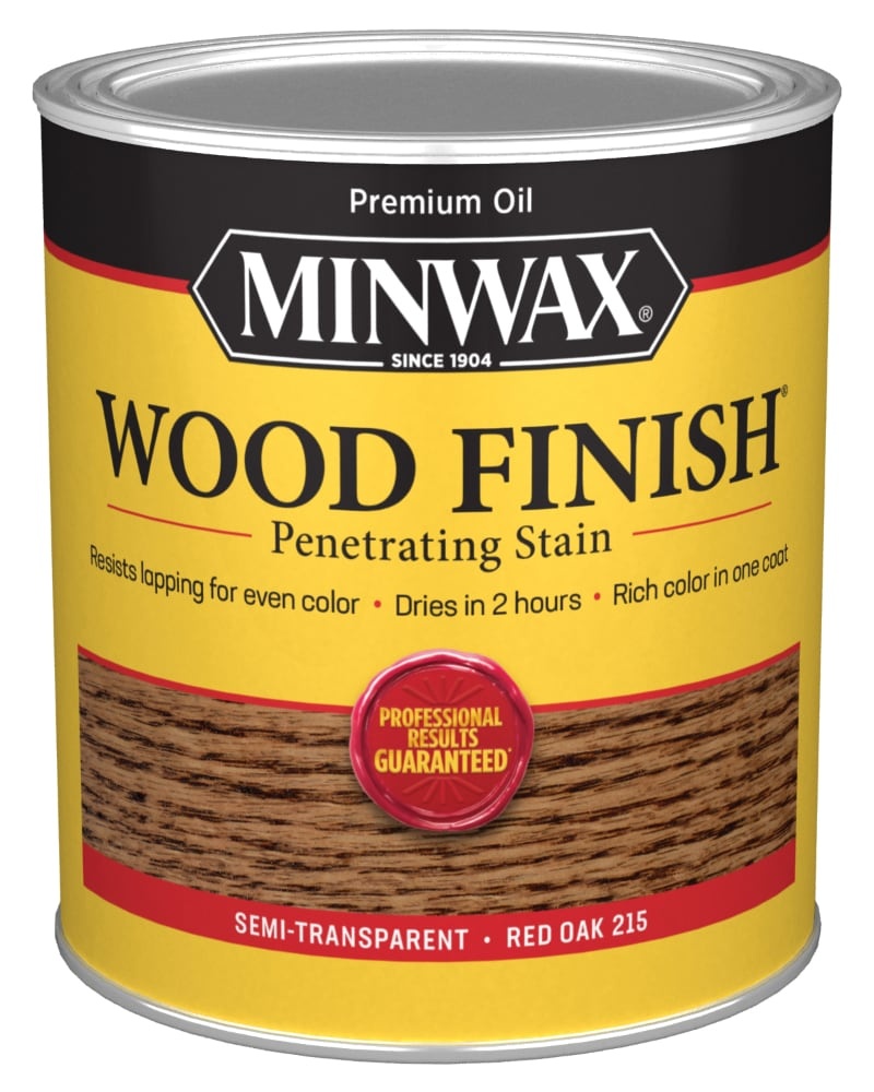 slide 1 of 1, Minwax Wood Finish Stain Red Oak, 1 qt