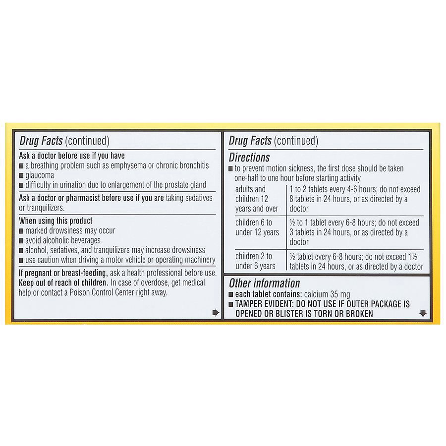 slide 4 of 5, Walgreens Wal-Dram Fast Acting Travel Sickness Tablets, 24 ct