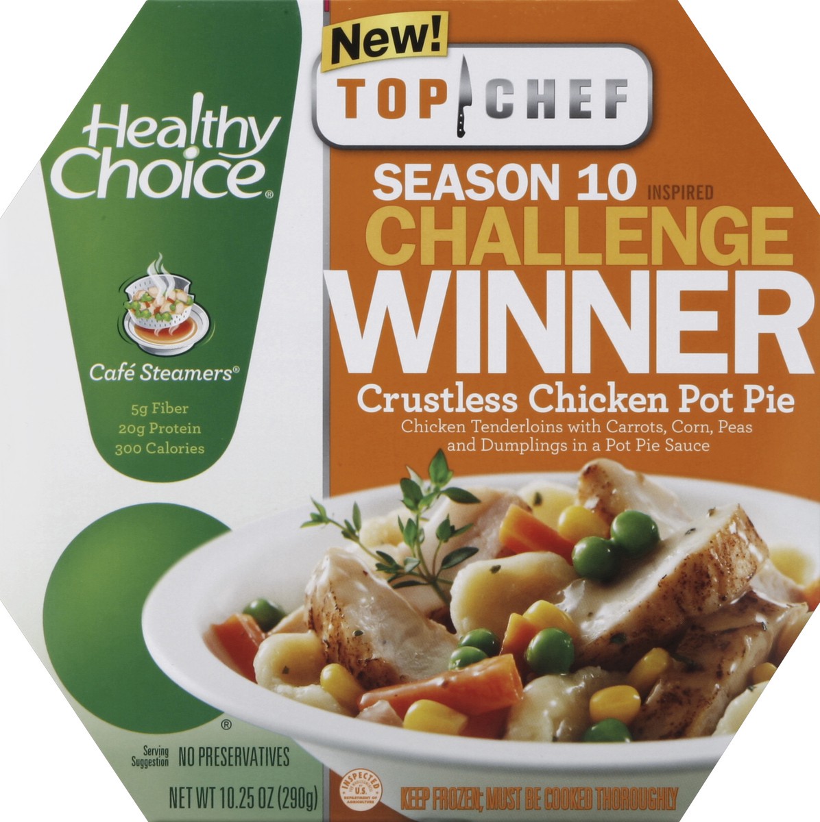 slide 1 of 4, Healthy Choice Crustless Chicken Pot Pie 10.25 oz, 10.25 oz