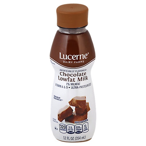 slide 1 of 1, Lucerne Milk Chocolate Lowfat 1%, 12 fl oz