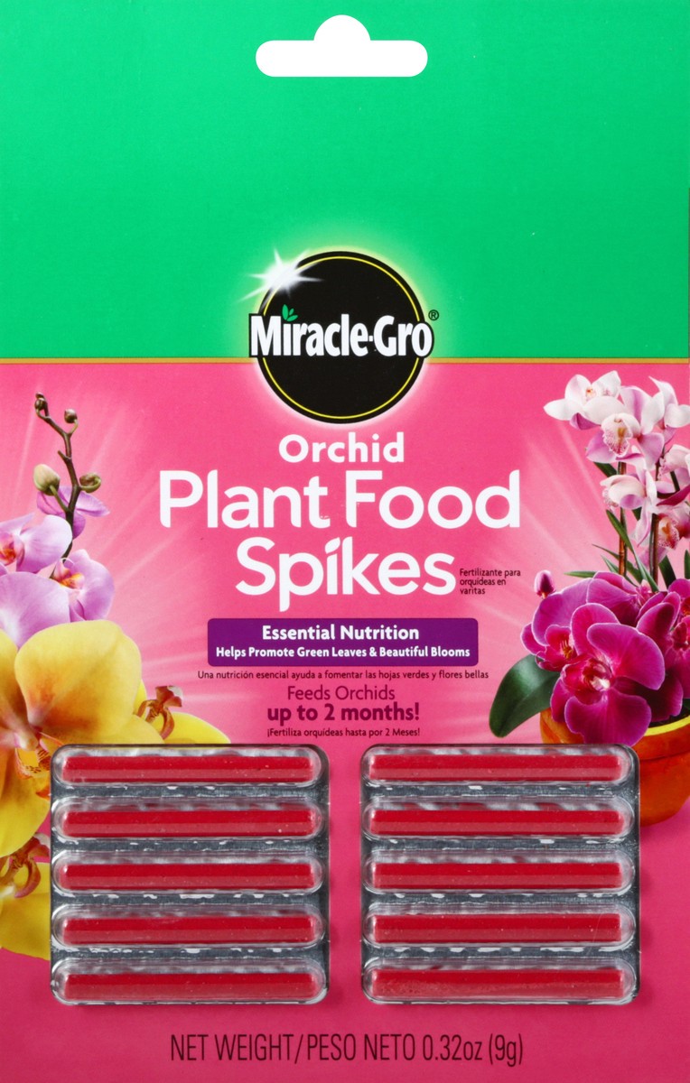 slide 9 of 10, Miracle-Gro Orchid Plant Food Spikes, 0.32 oz