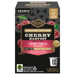 Private Selection Cherry Vanilla Macchiato Medium Roast Coffee K-Cup Pods