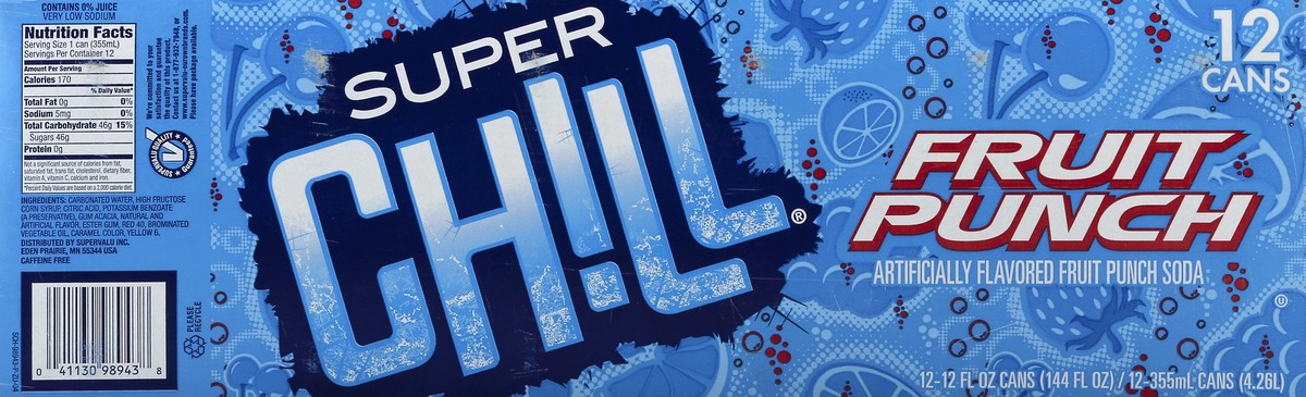slide 6 of 7, Super Chill Supr Chil Fruit Punch, 144 fl oz