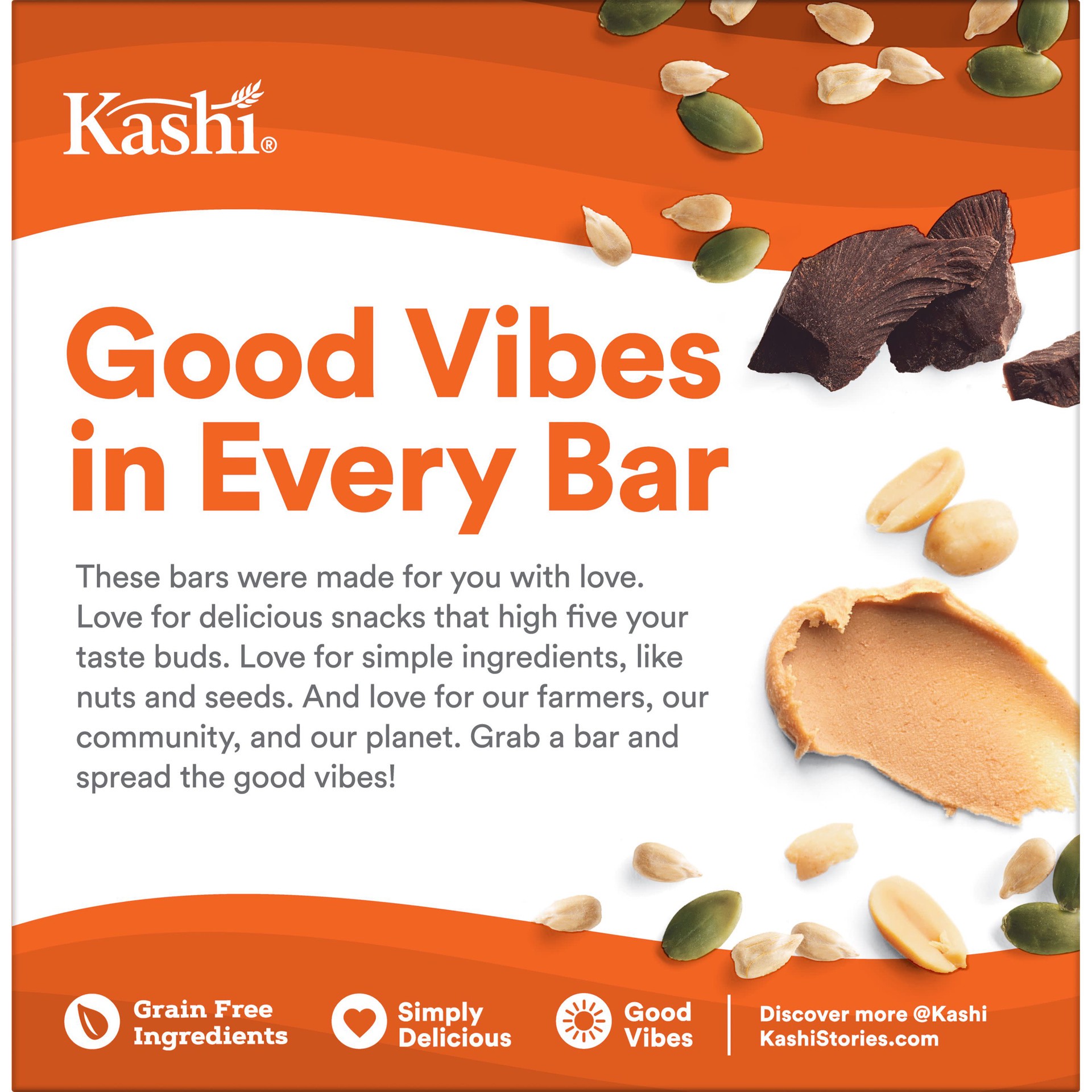 slide 3 of 5, Kashi Chewy Granola Bars, Peanut Butter Chocolate, 6.1 oz, 5 Count, 6.1 oz