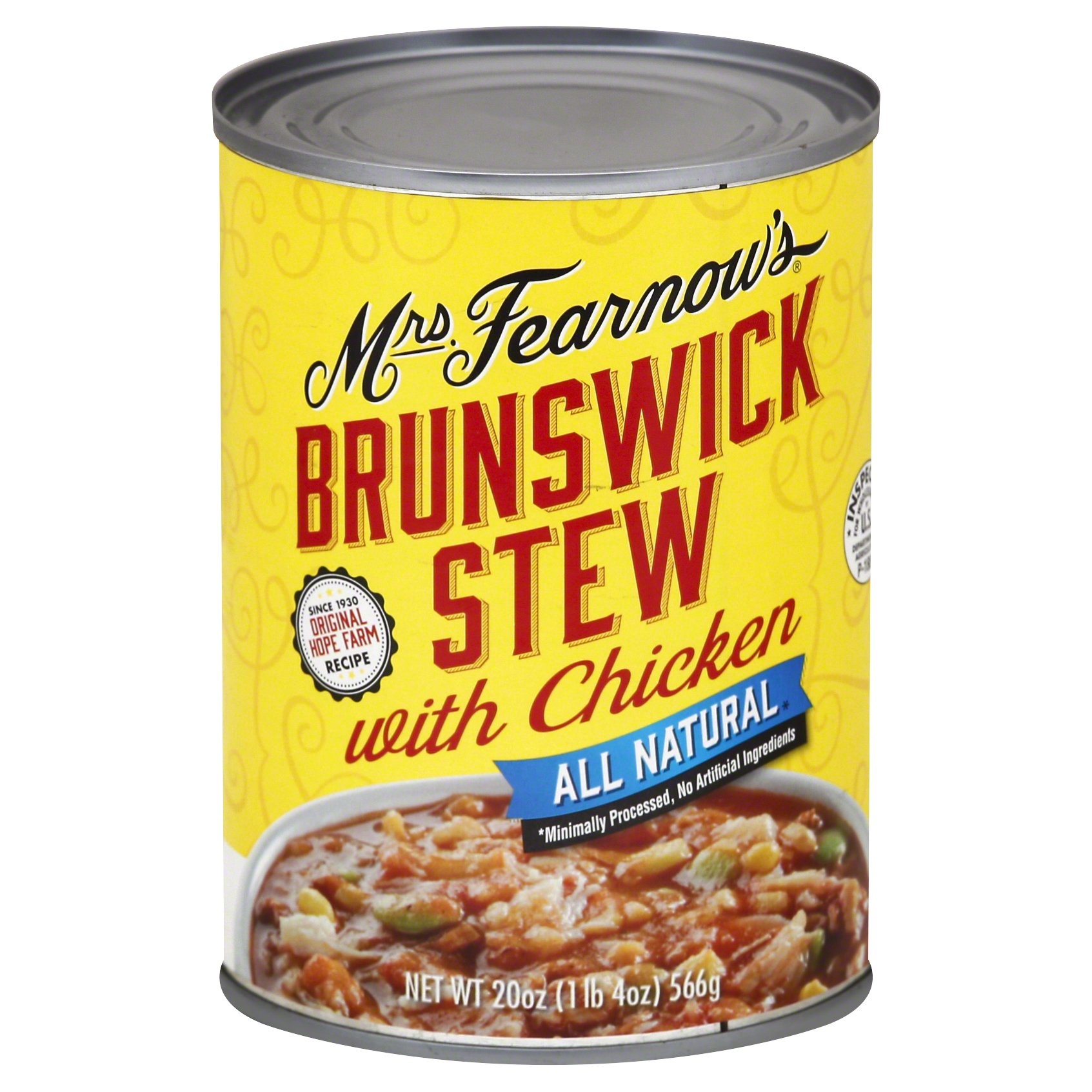 slide 1 of 1, Mrs. Fearnow's Brunswick Stew with Chicken, 20 oz