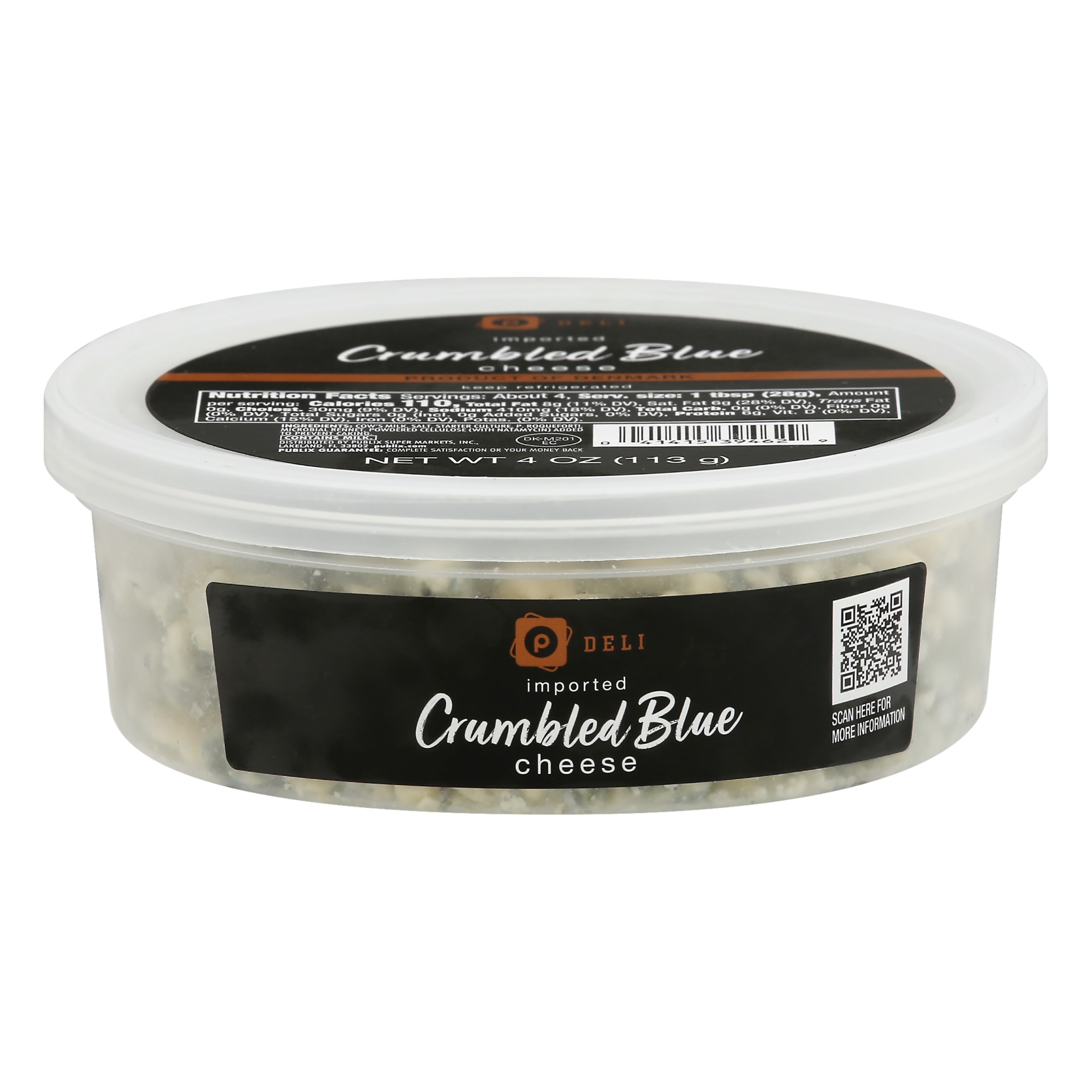 slide 1 of 1, Publix Deli Imported Crumbled Blue Cheese, 4 oz