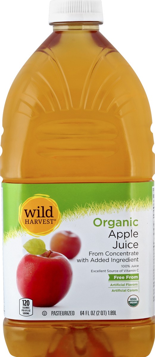 slide 7 of 9, Wild Harvest Organic Apple Juice 100% - 64 oz, 64 oz