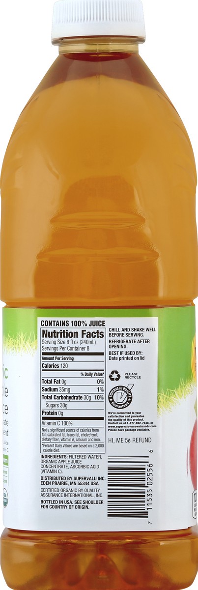 slide 2 of 9, Wild Harvest Organic Apple Juice 100% - 64 oz, 64 oz