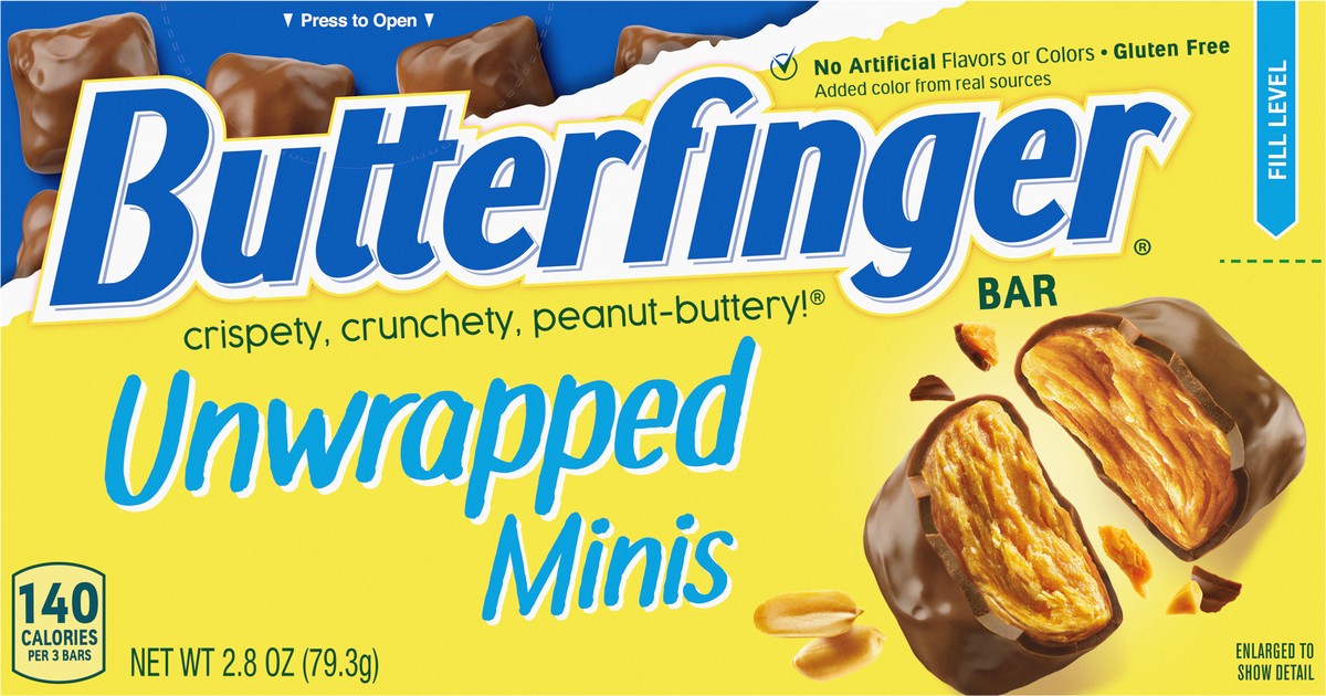 slide 7 of 7, Butterfinger Minis Unwrapped Bar 2.8 oz, 2.8 oz