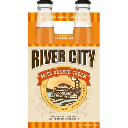 slide 1 of 1, River City Orange Cream Soda - 4 ct, 4 ct