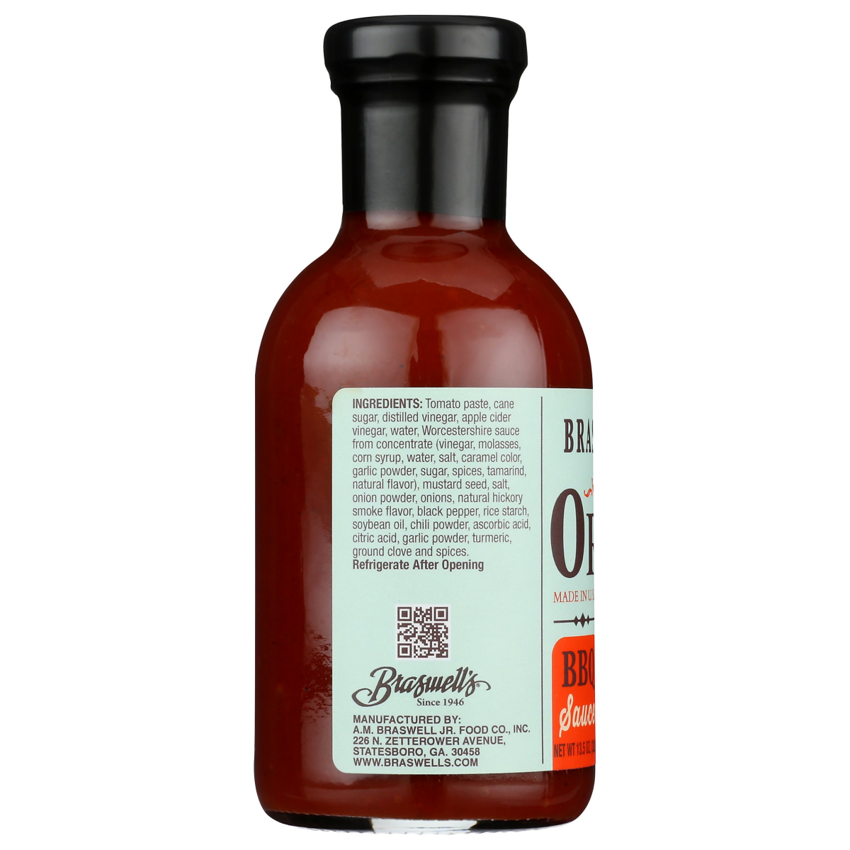 slide 2 of 2, Braswell's Original BBQ Sauce, 13.5 oz
