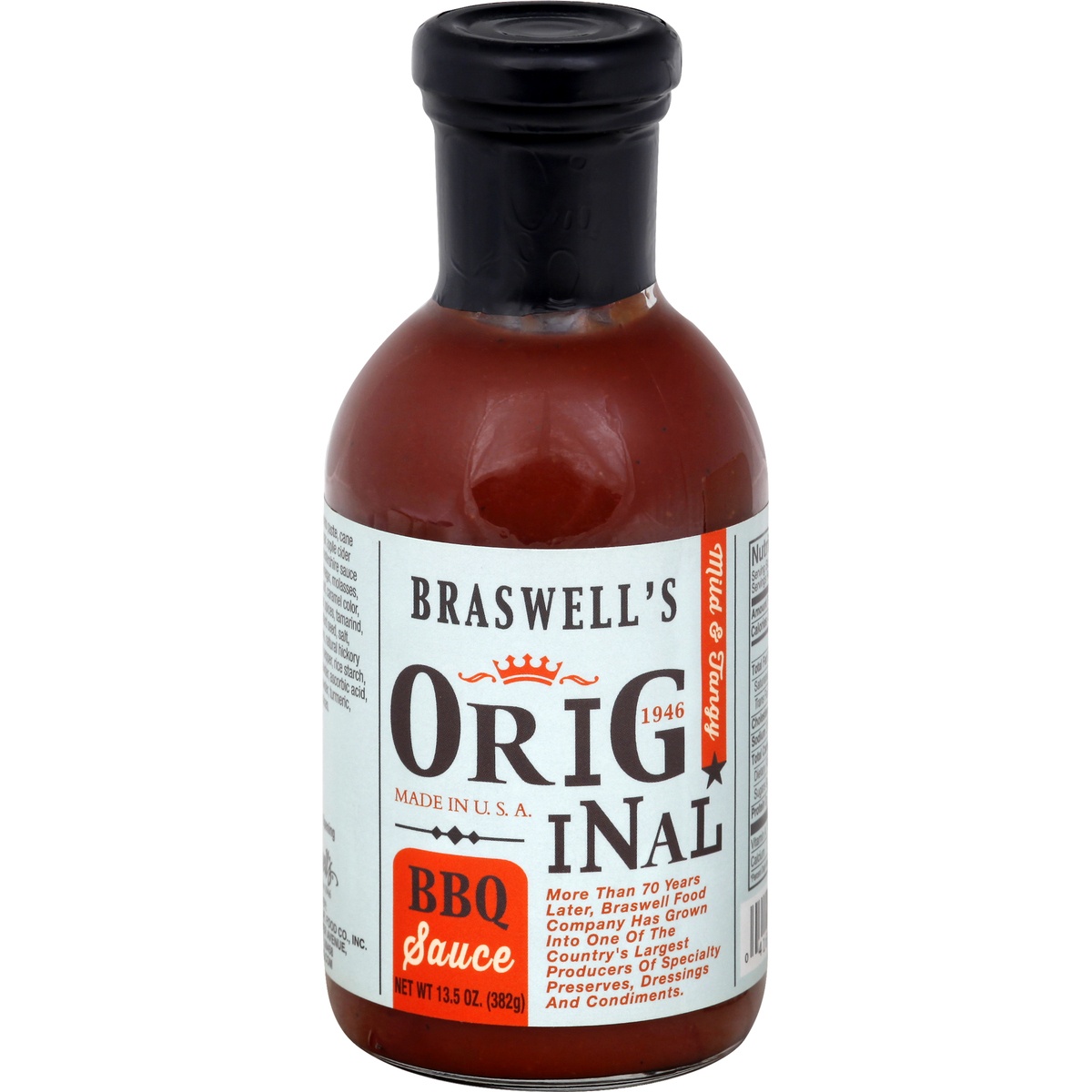 slide 1 of 1, Braswell's Original BBQ Sauce, 13.5 oz