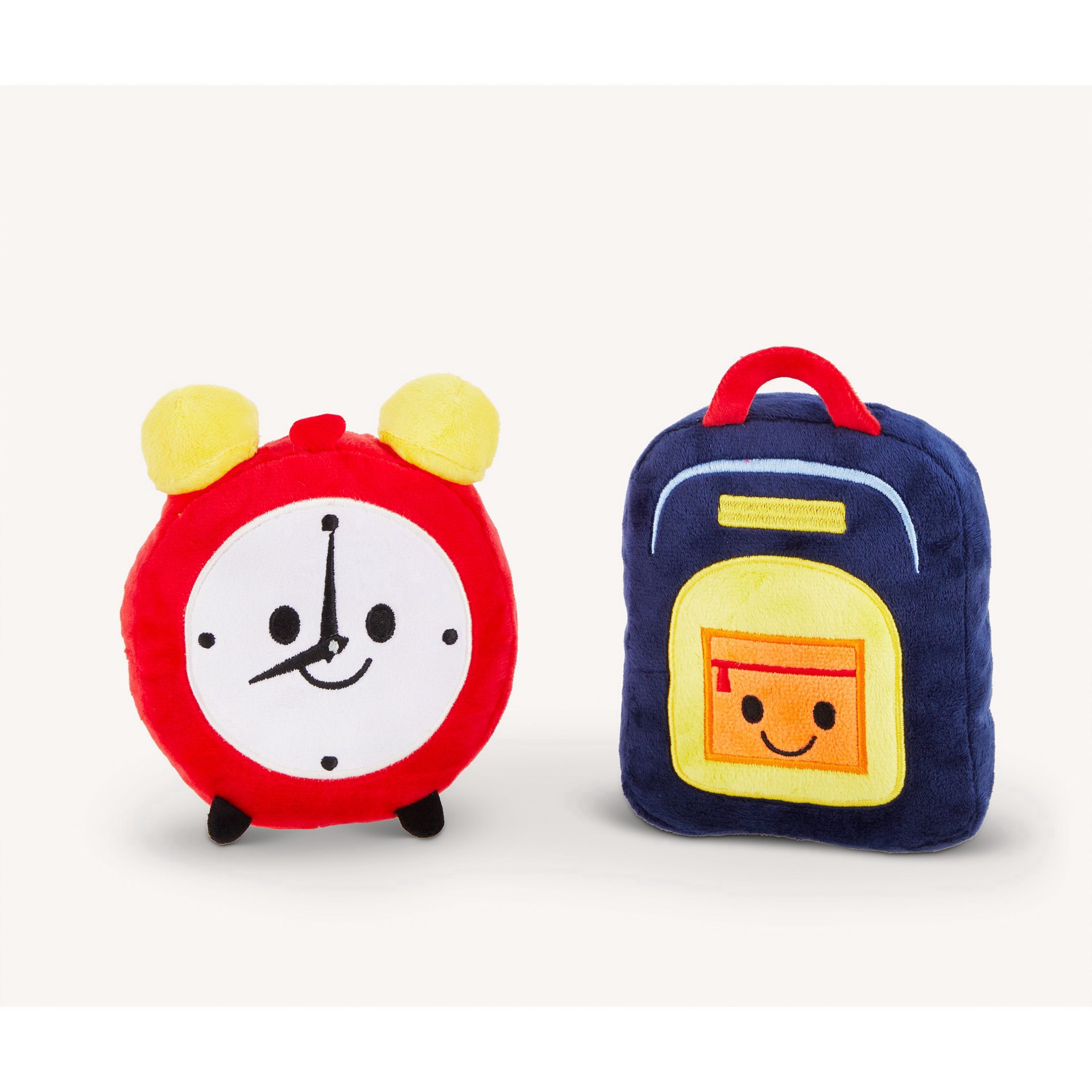 slide 1 of 1, Joyhound Back-To-School Plush Backpack & Alarm Clock Dog Toy - 2 Pack, 1 ct