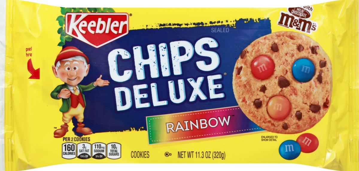 slide 9 of 12, Keebler Chips Deluxe Rainbow Cook, 11.3 oz