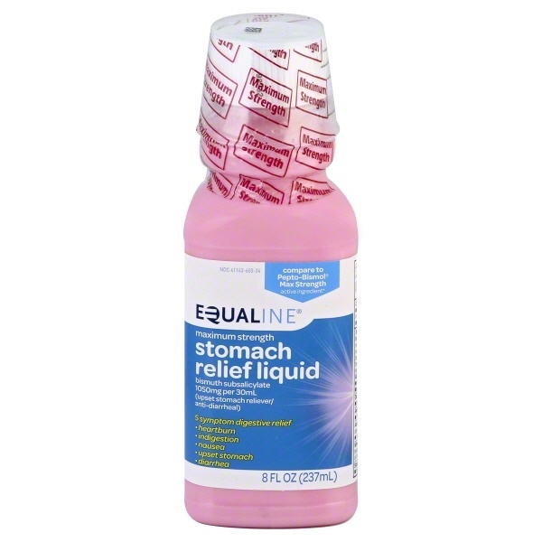 slide 1 of 1, Equaline Max Strength Stomach Relief Liquid, 8 oz