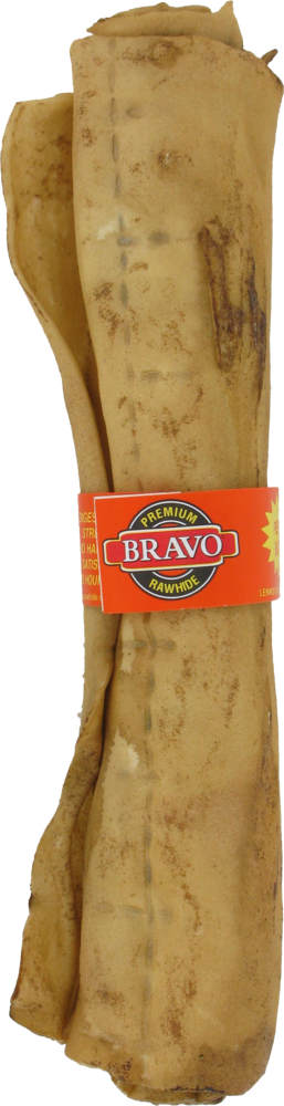 slide 1 of 1, Bravo Peanut Butter Rawhide Roll, 10 in