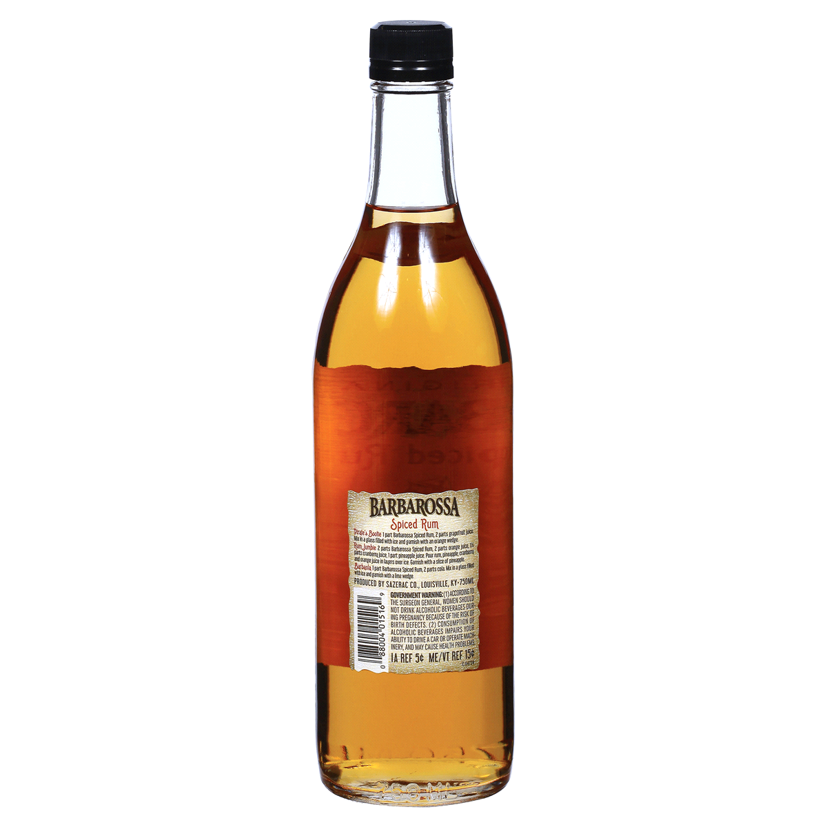 slide 2 of 2, Barbarossa Spiced Rum, 750 ml