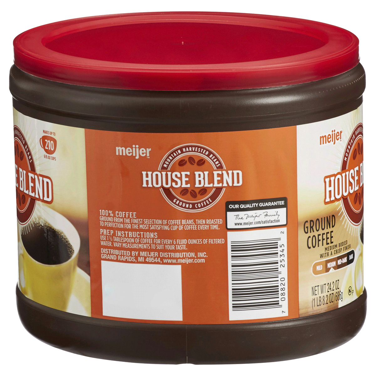 slide 2 of 2, Meijer House Blend Ground Coffee, 24.2 oz