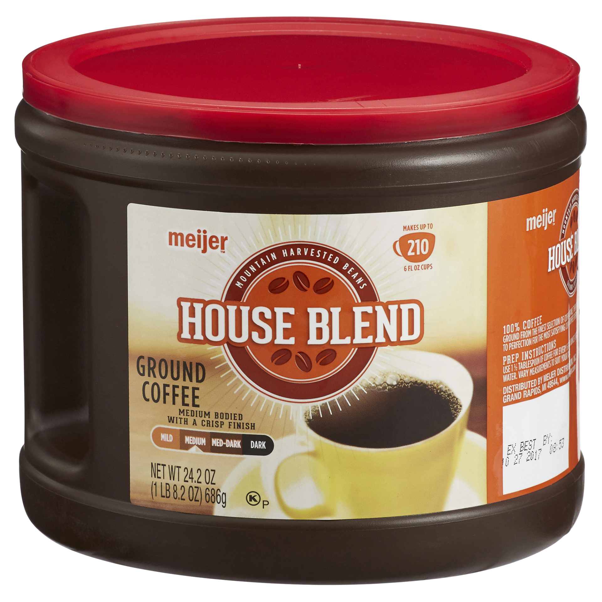 slide 1 of 2, Meijer House Blend Ground Coffee, 24.2 oz