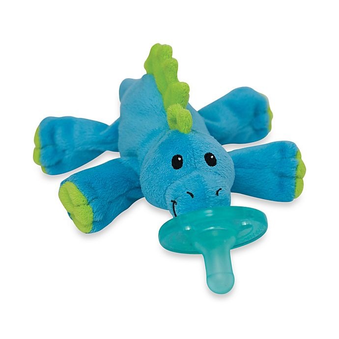 slide 1 of 4, WubbaNub Baby Dino Infant Pacifier, 1 ct