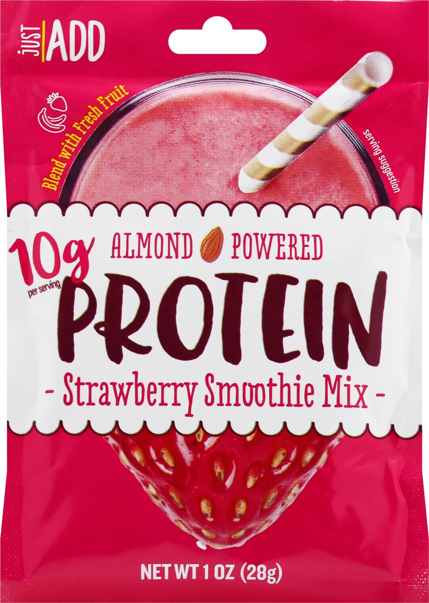 slide 7 of 13, Just ADD Protein Strawberry Smoothie Mix - 1 oz, 1 ct