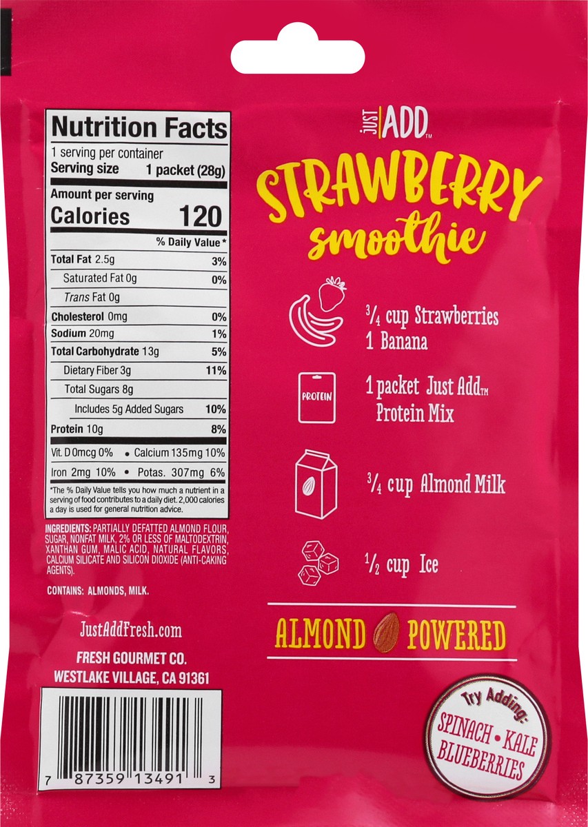 slide 12 of 13, Just ADD Protein Strawberry Smoothie Mix - 1 oz, 1 ct