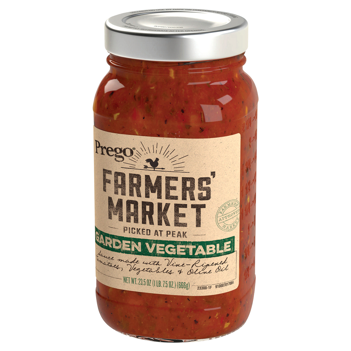 slide 2 of 3, Prego Farmers' Market Garden Vegetable Sauce, 23.5 oz