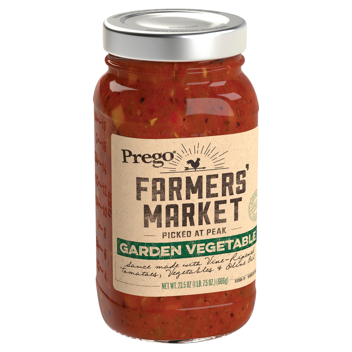 slide 3 of 3, Prego Farmers' Market Garden Vegetable Sauce, 23.5 oz