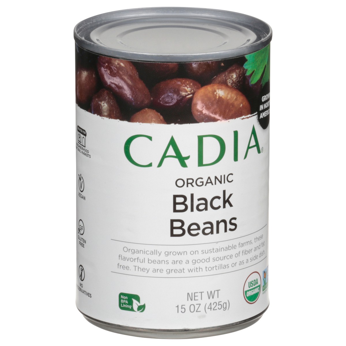 slide 5 of 14, Cadia Organic Black Beans 15 oz, 15 oz