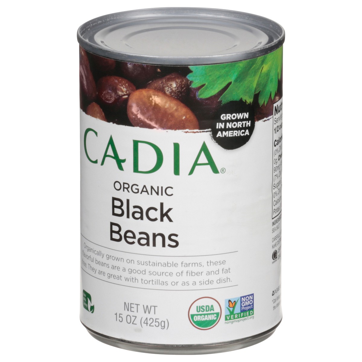 slide 6 of 14, Cadia Organic Black Beans 15 oz, 15 oz