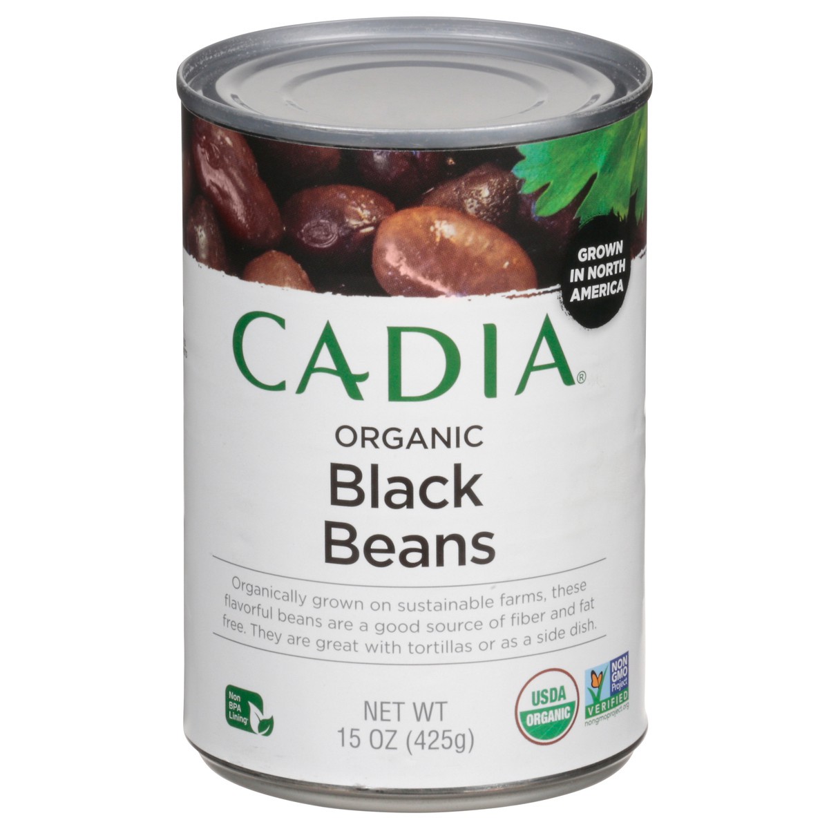 slide 1 of 14, Cadia Organic Black Beans 15 oz, 15 oz