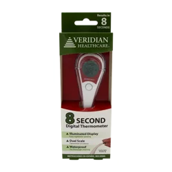 Veridian Healthcare 8 Second Digital Flexible Tip Thermometer