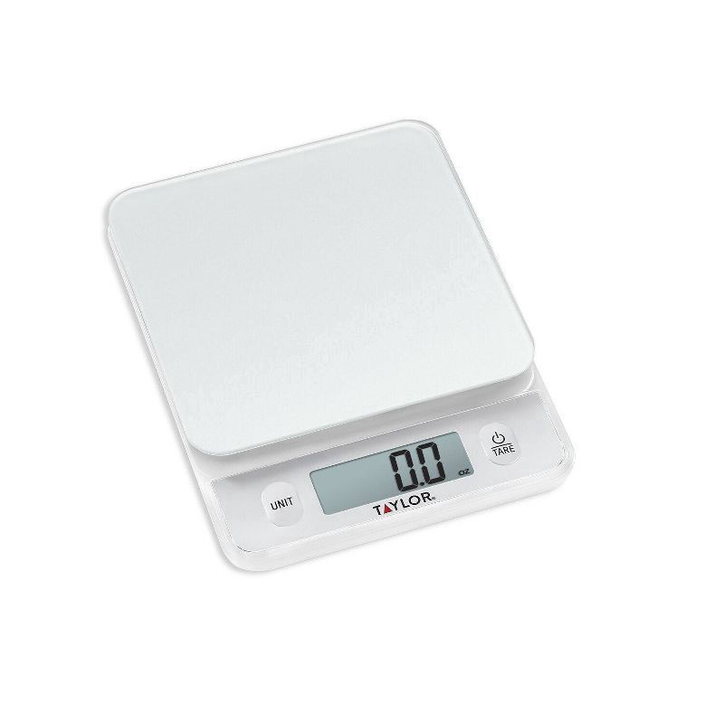 slide 1 of 25, Taylor Digital 11lb Glass Top Food Scale - Silver, 11 lb