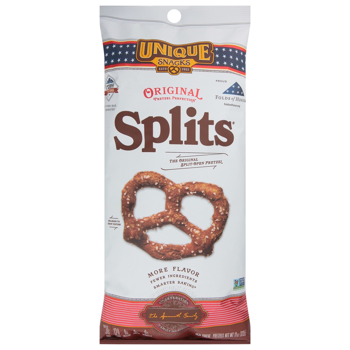 slide 1 of 14, Unique Snacks Splits Original Pretzels 11 oz, 11 oz