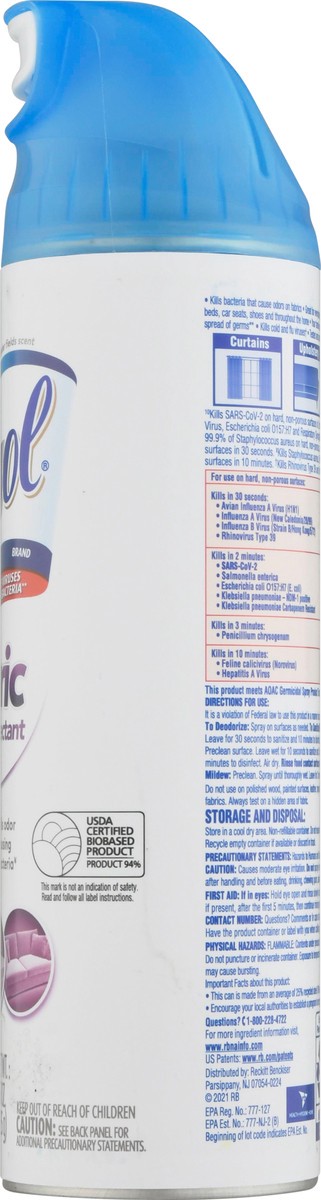 slide 5 of 12, Lysol Lavender Fields Scent Fabric Disinfectant 15 oz, 15 oz