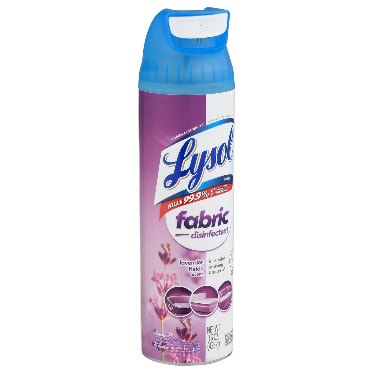 slide 2 of 12, Lysol Lavender Fields Scent Fabric Disinfectant 15 oz, 15 oz