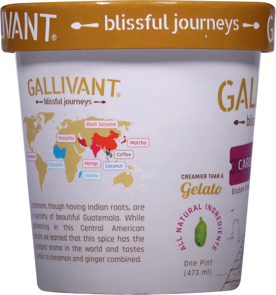 slide 13 of 15, Gallivant Mawa Gluten Free & Egg Free Guatemala Cardamom Ice Cream 1 pt, 1 pint