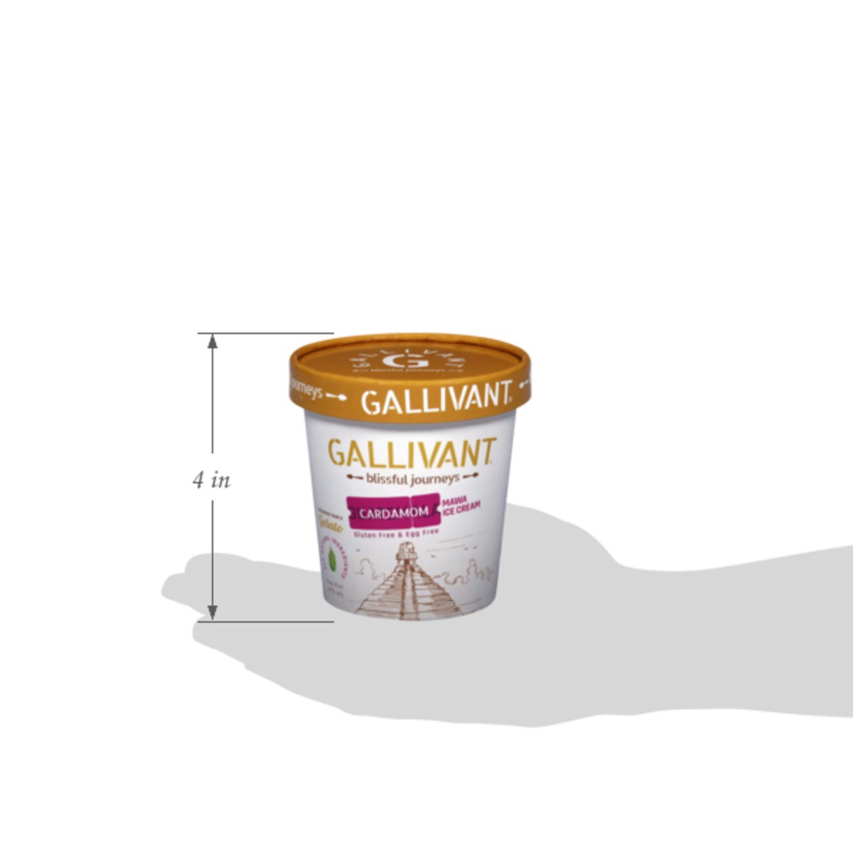 slide 11 of 15, Gallivant Mawa Gluten Free & Egg Free Guatemala Cardamom Ice Cream 1 pt, 1 pint