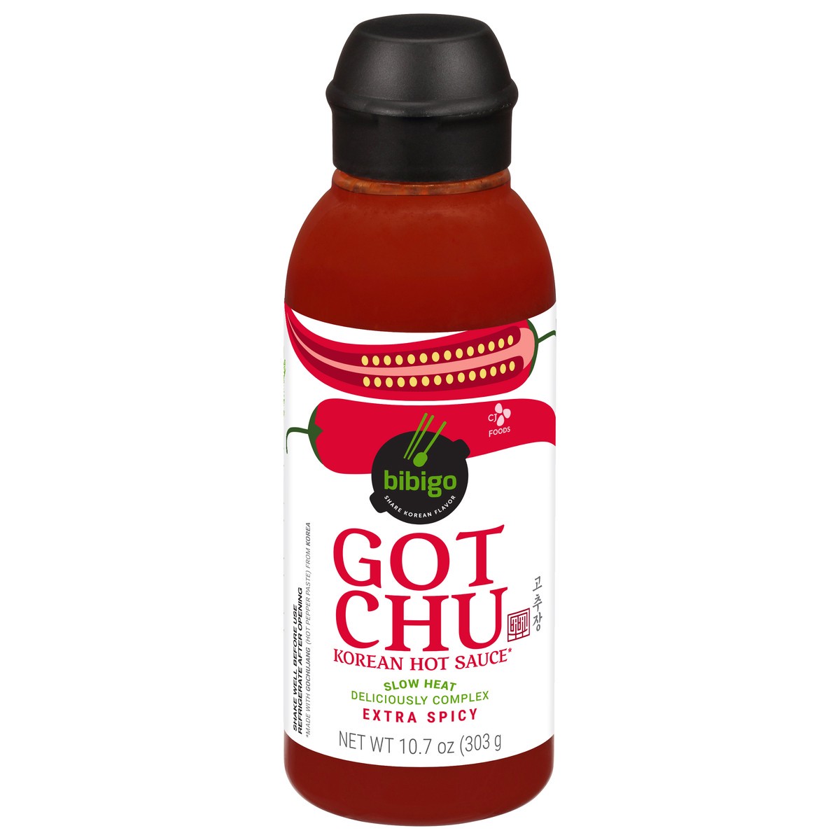 slide 11 of 14, Bibigo Gotchu Korean Hot Sauce Extra Spicy, 10.7 oz
