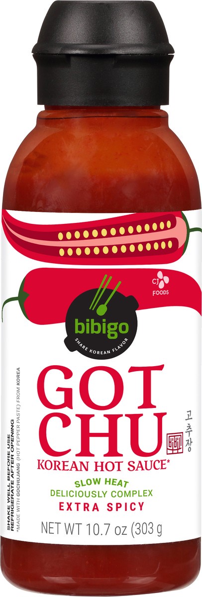 slide 2 of 14, Bibigo Gotchu Korean Hot Sauce Extra Spicy, 10.7 oz