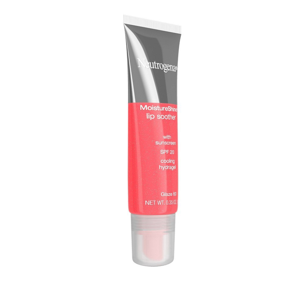 slide 10 of 15, Neutrogena Moisture Shine With Sunscreen SPF 20 Cooling Hydragel Glaze 60 Lip Soother 0.35 oz, 0.35 oz