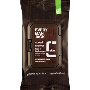 slide 1 of 1, Every Man Jack Face + Body Wipes, 30 ct