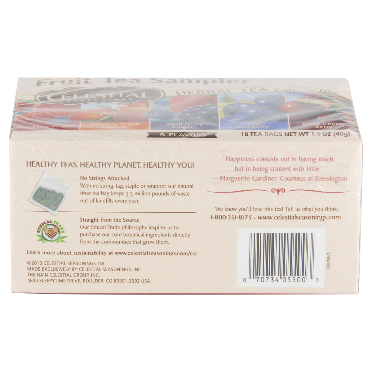 slide 6 of 6, Celestial Seasonings Fruit Tea Sampler Herbal Tea - 18 ct, 18 ct